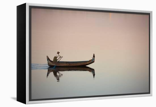 Myanmar Commute-Art Wolfe-Framed Premier Image Canvas