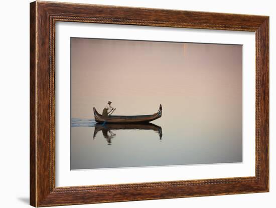 Myanmar Commute-Art Wolfe-Framed Photographic Print