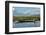 Myanmar, Inle Lake. Woman Rowing Her Dugout Past Tomatoes Growing Hydroponically on Inle Lake-Brenda Tharp-Framed Photographic Print