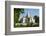 Myanmar. Mandalay. Inwa. White Temple Surrounded by Greenery-Inger Hogstrom-Framed Photographic Print