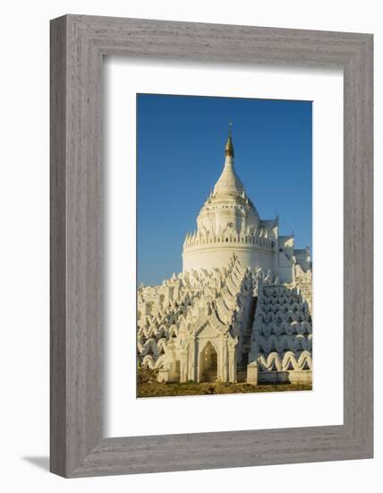 Myanmar. Mandalay. Mingun. Hsinphyumae Pagoda-Inger Hogstrom-Framed Photographic Print