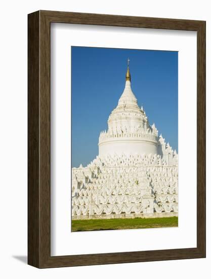 Myanmar. Mandalay. Mingun. Hsinphyumae Pagoda-Inger Hogstrom-Framed Photographic Print