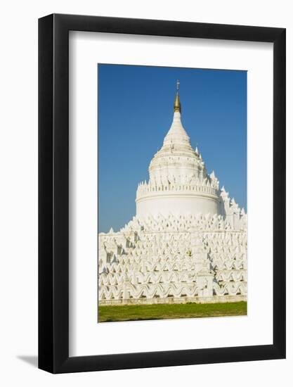 Myanmar. Mandalay. Mingun. Hsinphyumae Pagoda-Inger Hogstrom-Framed Photographic Print