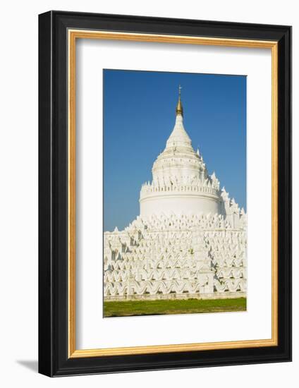 Myanmar. Mandalay. Mingun. Hsinphyumae Pagoda-Inger Hogstrom-Framed Photographic Print