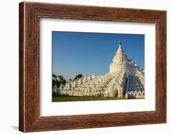 Myanmar. Mandalay. Mingun. Hsinphyumae Pagoda-Inger Hogstrom-Framed Photographic Print