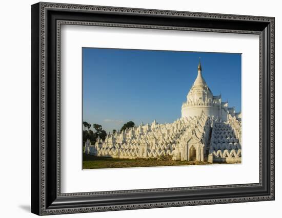 Myanmar. Mandalay. Mingun. Hsinphyumae Pagoda-Inger Hogstrom-Framed Photographic Print