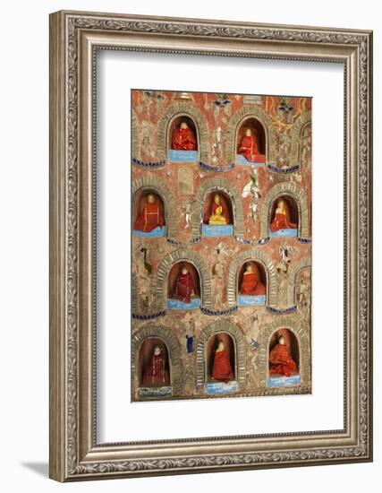 Myanmar. Shan. Shwenyaung. Shwe Yan Pyae Monastery. Buddha Statues-Inger Hogstrom-Framed Photographic Print