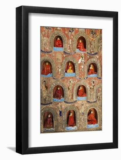 Myanmar. Shan. Shwenyaung. Shwe Yan Pyae Monastery. Buddha Statues-Inger Hogstrom-Framed Photographic Print