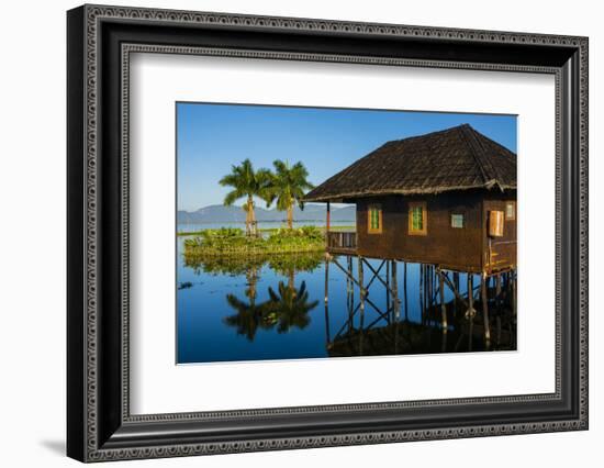 Myanmar. Shan State. Inle Lake. Golden Island Cottages Floating Hotel-Inger Hogstrom-Framed Photographic Print