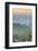 Myanmar. Shan State. Sunset over the Ridges of Haze-Filled Hills-Inger Hogstrom-Framed Photographic Print