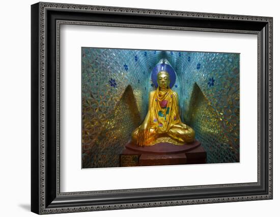 Myanmar, Yangon. Buddha Statue in Shwedagon Temple-Jaynes Gallery-Framed Photographic Print