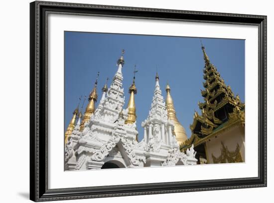 Myanmar, Yangon. Shwedagon Pagoda, Holiest Buddhist Shrine in Myanmar-Cindy Miller Hopkins-Framed Photographic Print