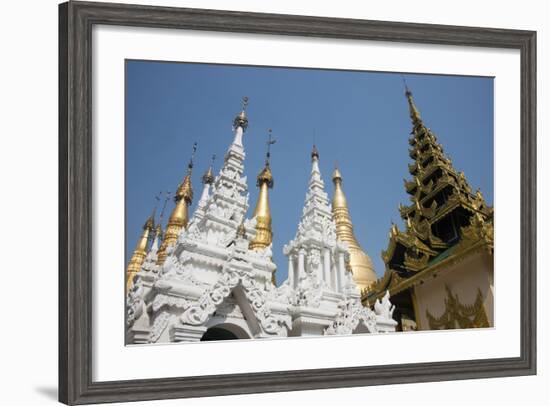 Myanmar, Yangon. Shwedagon Pagoda, Holiest Buddhist Shrine in Myanmar-Cindy Miller Hopkins-Framed Photographic Print