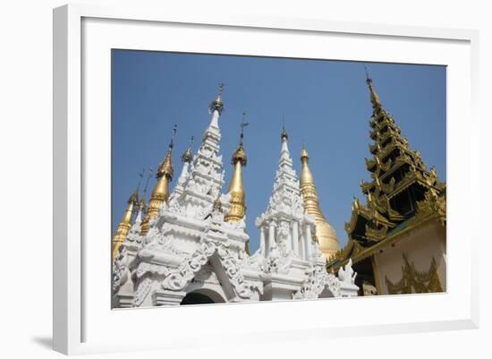 Myanmar, Yangon. Shwedagon Pagoda, Holiest Buddhist Shrine in Myanmar-Cindy Miller Hopkins-Framed Photographic Print