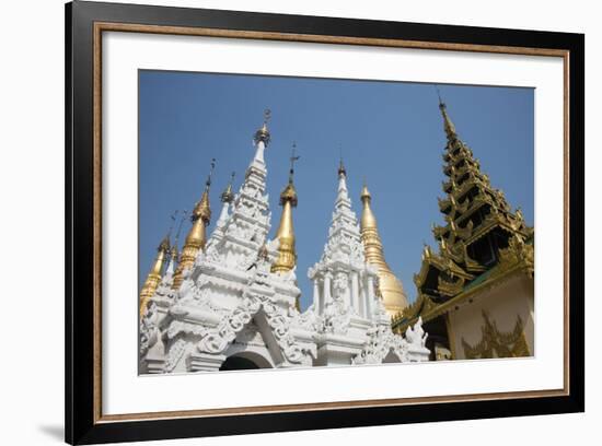 Myanmar, Yangon. Shwedagon Pagoda, Holiest Buddhist Shrine in Myanmar-Cindy Miller Hopkins-Framed Photographic Print