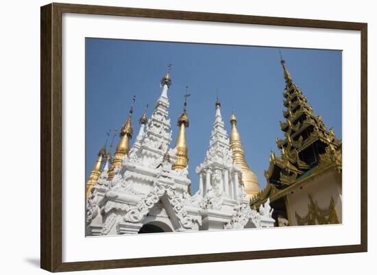 Myanmar, Yangon. Shwedagon Pagoda, Holiest Buddhist Shrine in Myanmar-Cindy Miller Hopkins-Framed Photographic Print