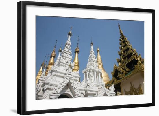 Myanmar, Yangon. Shwedagon Pagoda, Holiest Buddhist Shrine in Myanmar-Cindy Miller Hopkins-Framed Photographic Print