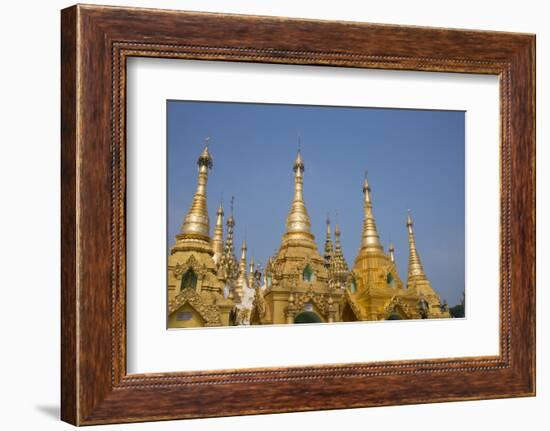 Myanmar, Yangon. Shwedagon Pagoda, Holiest Buddhist Shrine in Myanmar-Cindy Miller Hopkins-Framed Photographic Print