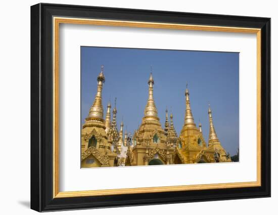 Myanmar, Yangon. Shwedagon Pagoda, Holiest Buddhist Shrine in Myanmar-Cindy Miller Hopkins-Framed Photographic Print