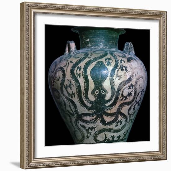 Mycenaean amphora with an octopus, 15th century. Artist: Unknown-Unknown-Framed Giclee Print