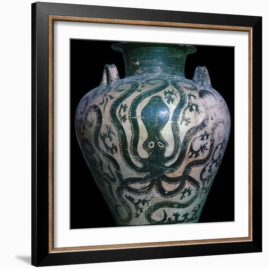 Mycenaean amphora with an octopus, 15th century. Artist: Unknown-Unknown-Framed Giclee Print