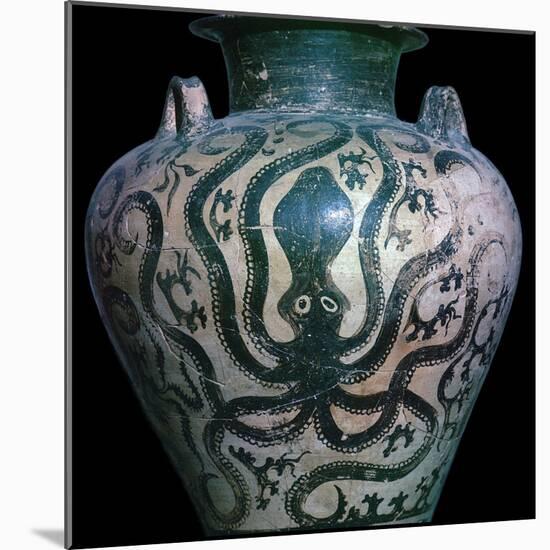 Mycenaean amphora with an octopus, 15th century. Artist: Unknown-Unknown-Mounted Giclee Print