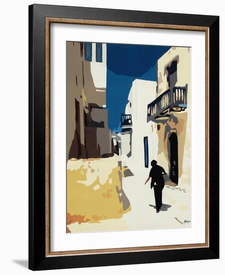 Mykonos 3-BethAnn Lawson-Framed Art Print