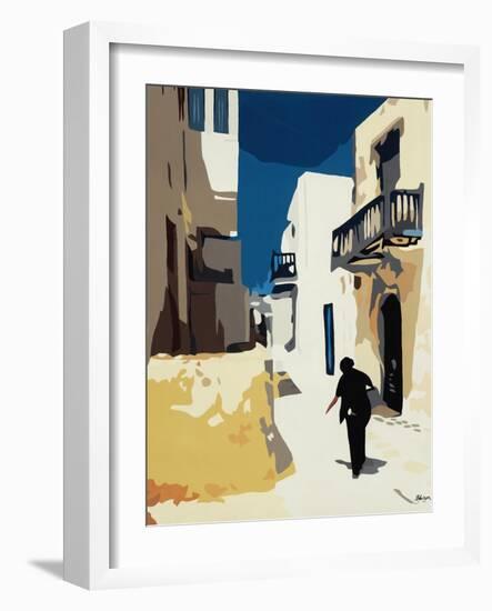 Mykonos 3-BethAnn Lawson-Framed Art Print