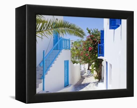 Mykonos (Hora), Cyclades Islands, Greece, Europe-Gavin Hellier-Framed Premier Image Canvas