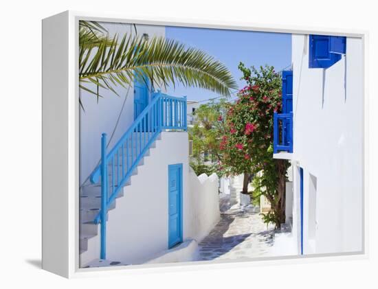 Mykonos (Hora), Cyclades Islands, Greece, Europe-Gavin Hellier-Framed Premier Image Canvas