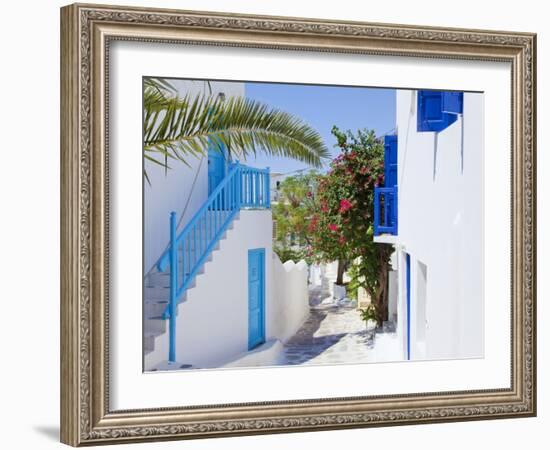 Mykonos (Hora), Cyclades Islands, Greece, Europe-Gavin Hellier-Framed Photographic Print