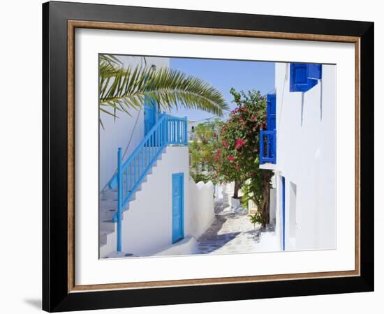 Mykonos (Hora), Cyclades Islands, Greece, Europe-Gavin Hellier-Framed Photographic Print