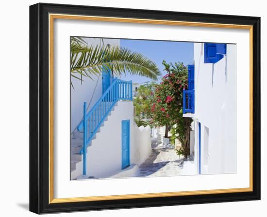 Mykonos (Hora), Cyclades Islands, Greece, Europe-Gavin Hellier-Framed Photographic Print