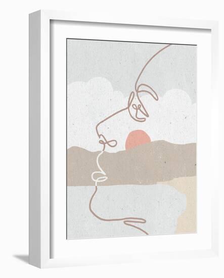 Mykonos I Neutral-Moira Hershey-Framed Art Print