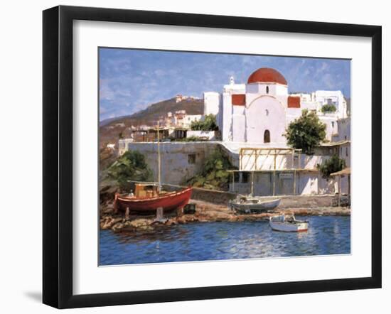 Mykonos I-George W^ Bates-Framed Giclee Print