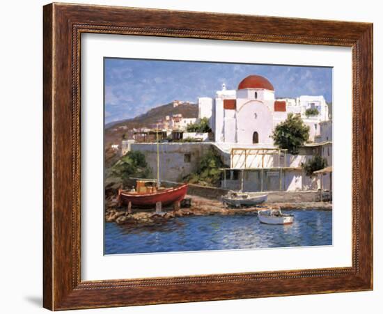 Mykonos I-George W^ Bates-Framed Giclee Print