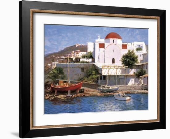 Mykonos I-George W^ Bates-Framed Giclee Print