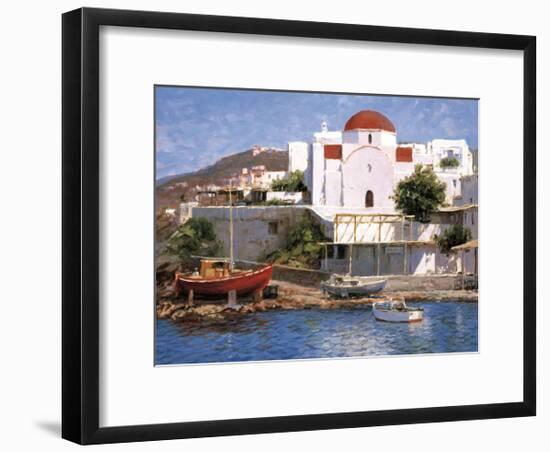 Mykonos I-George W^ Bates-Framed Giclee Print