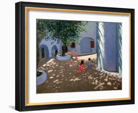 Mykonos Monastery-Andrew Macara-Framed Giclee Print