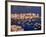 Mykonos Town at Sunset, Mykonos, Greece-Walter Bibikow-Framed Photographic Print