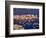 Mykonos Town at Sunset, Mykonos, Greece-Walter Bibikow-Framed Photographic Print