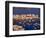 Mykonos Town at Sunset, Mykonos, Greece-Walter Bibikow-Framed Photographic Print