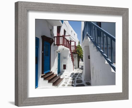 Mykonos Town, Chora, Mykonos, Cyclades, Greek Islands, Greece, Europe-Sergio Pitamitz-Framed Photographic Print