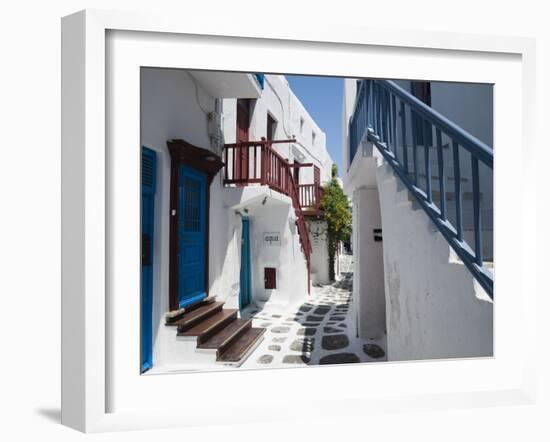 Mykonos Town, Chora, Mykonos, Cyclades, Greek Islands, Greece, Europe-Sergio Pitamitz-Framed Photographic Print