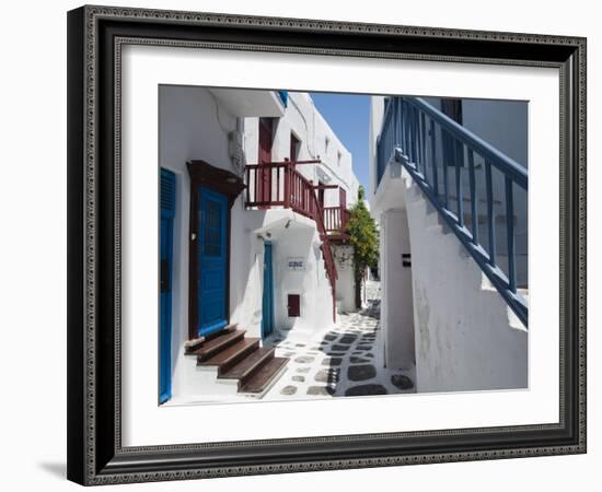 Mykonos Town, Chora, Mykonos, Cyclades, Greek Islands, Greece, Europe-Sergio Pitamitz-Framed Photographic Print