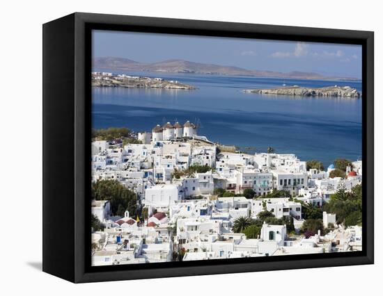 Mykonos Town, Island of Mykonos, Cyclades, Greek Islands, Greece, Europe-Richard Cummins-Framed Premier Image Canvas
