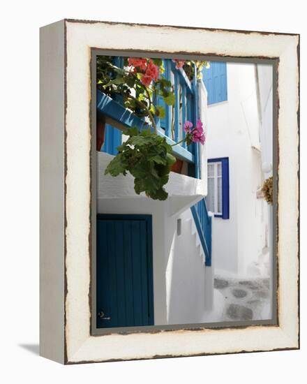 Mykonos Town, Mykonos, Cyclades Islands, Greek Islands, Greece, Europe-Hans Peter Merten-Framed Premier Image Canvas