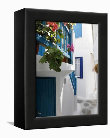 Mykonos Town, Mykonos, Cyclades Islands, Greek Islands, Greece, Europe-Hans Peter Merten-Framed Premier Image Canvas