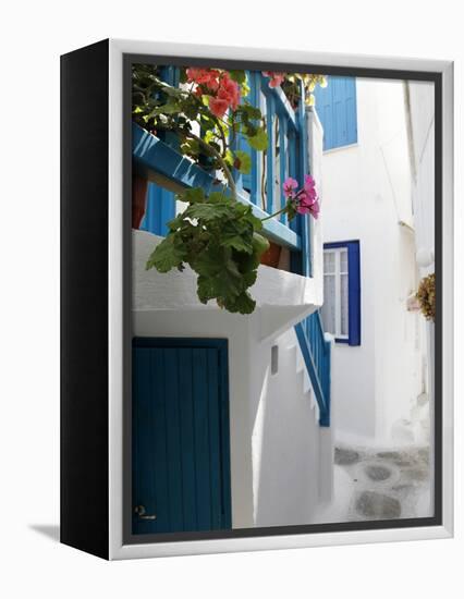 Mykonos Town, Mykonos, Cyclades Islands, Greek Islands, Greece, Europe-Hans Peter Merten-Framed Premier Image Canvas