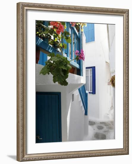 Mykonos Town, Mykonos, Cyclades Islands, Greek Islands, Greece, Europe-Hans Peter Merten-Framed Photographic Print